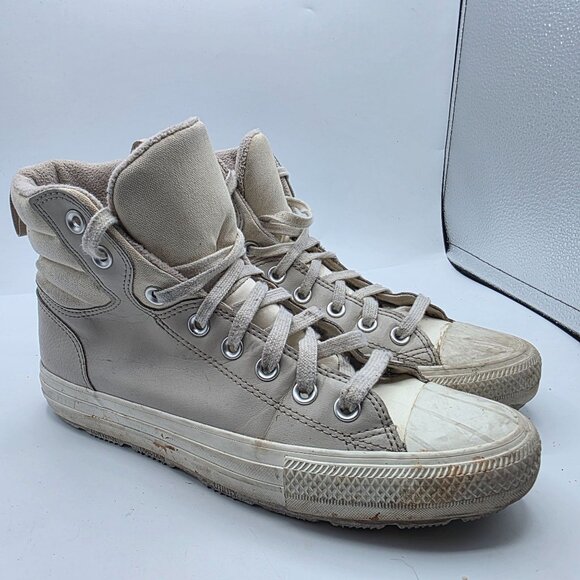 Chuck Taylor All Star Berkshire Boot Womens Size 9 White Winter Warm Outdoors - Picture 1 of 13